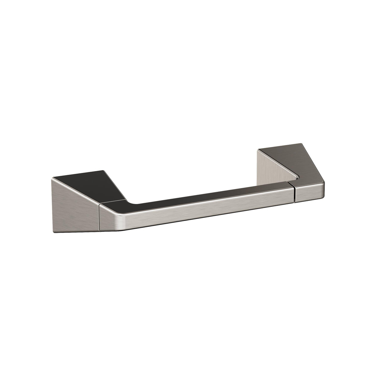 Amerock BH36001G10 Brushed Nickel Pivoting Double Post Toilet Paper Holder 9-5/16 in. (237 mm) Toilet Tissue Holder Blackrock Bath Tissue Holder Bathroom Hardware Bath Accessories