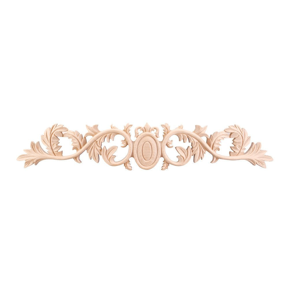 Hardware Resources ONL-09-20MP 19-15/16" W x 3/4" D x 3-5/8" H Maple Acanthus & Egg Onlay