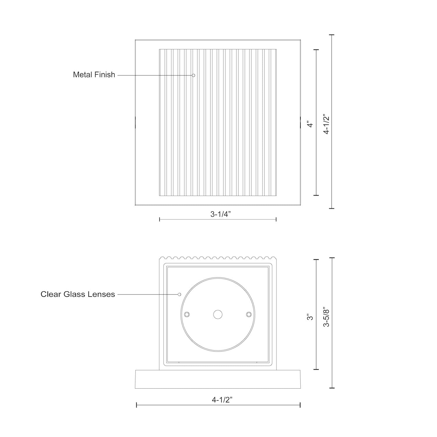Kuzco EW4405-BK MAVIS 5" EW Black 120V ELV LED 3000K 90CRI 17W