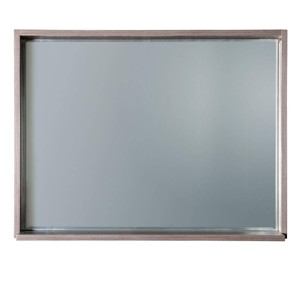 Fresca FMR8136GO Fresca Allier 36" Gray Oak Mirror with Shelf