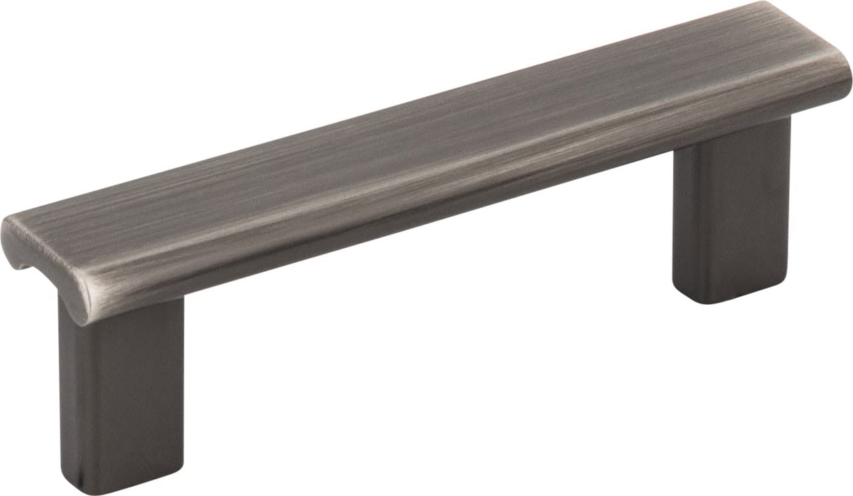 Elements 183-3BNBDL 3" Center-to-Center Brushed Pewter Square Park Cabinet Pull
