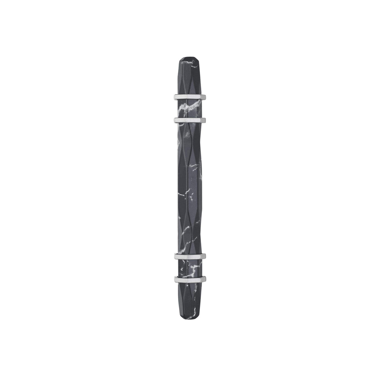 Amerock BP36648MBKG10 Carrione Cabinet Pull, 3-3/4 in (96 mm) Center-to-Center, Marble Black/Satin Nickel