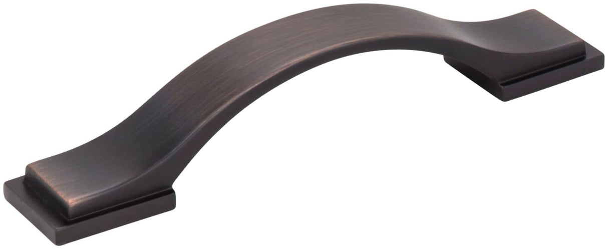 Jeffrey Alexander 80152-96DBAC 96 mm Center-to-Center Brushed Oil Rubbed Bronze Strap Mirada Cabinet Pull