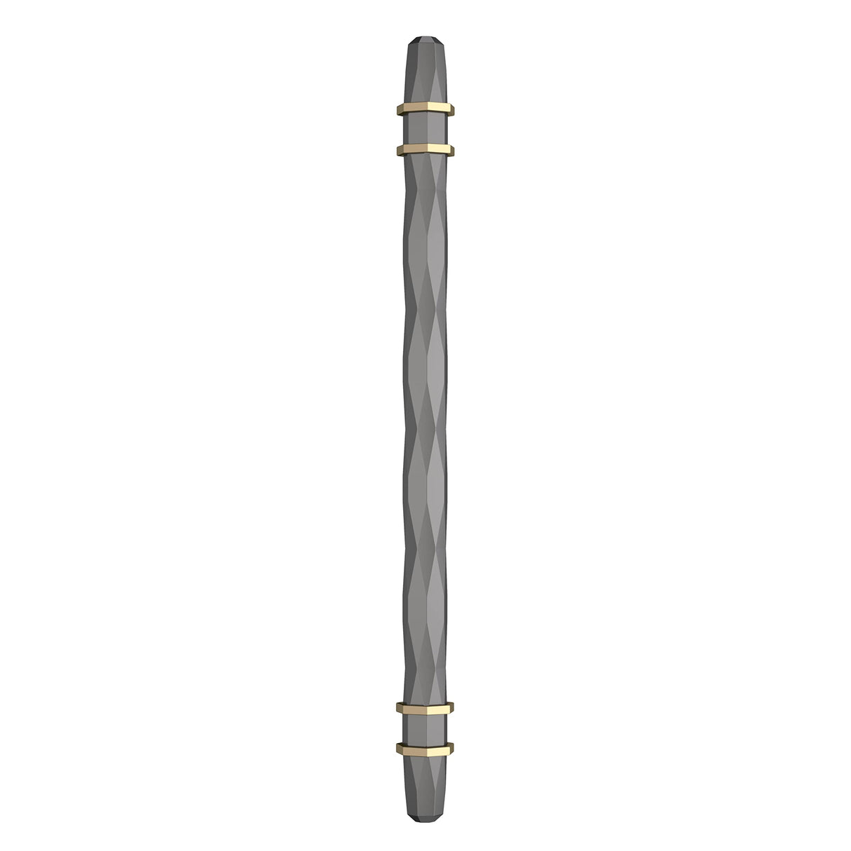 Amerock Cabinet Pull Black Chrome/Golden Champagne 8 inch (203 mm) Center-to-Center London 1 Pack Drawer Pull Drawer Handle Cabinet Hardware