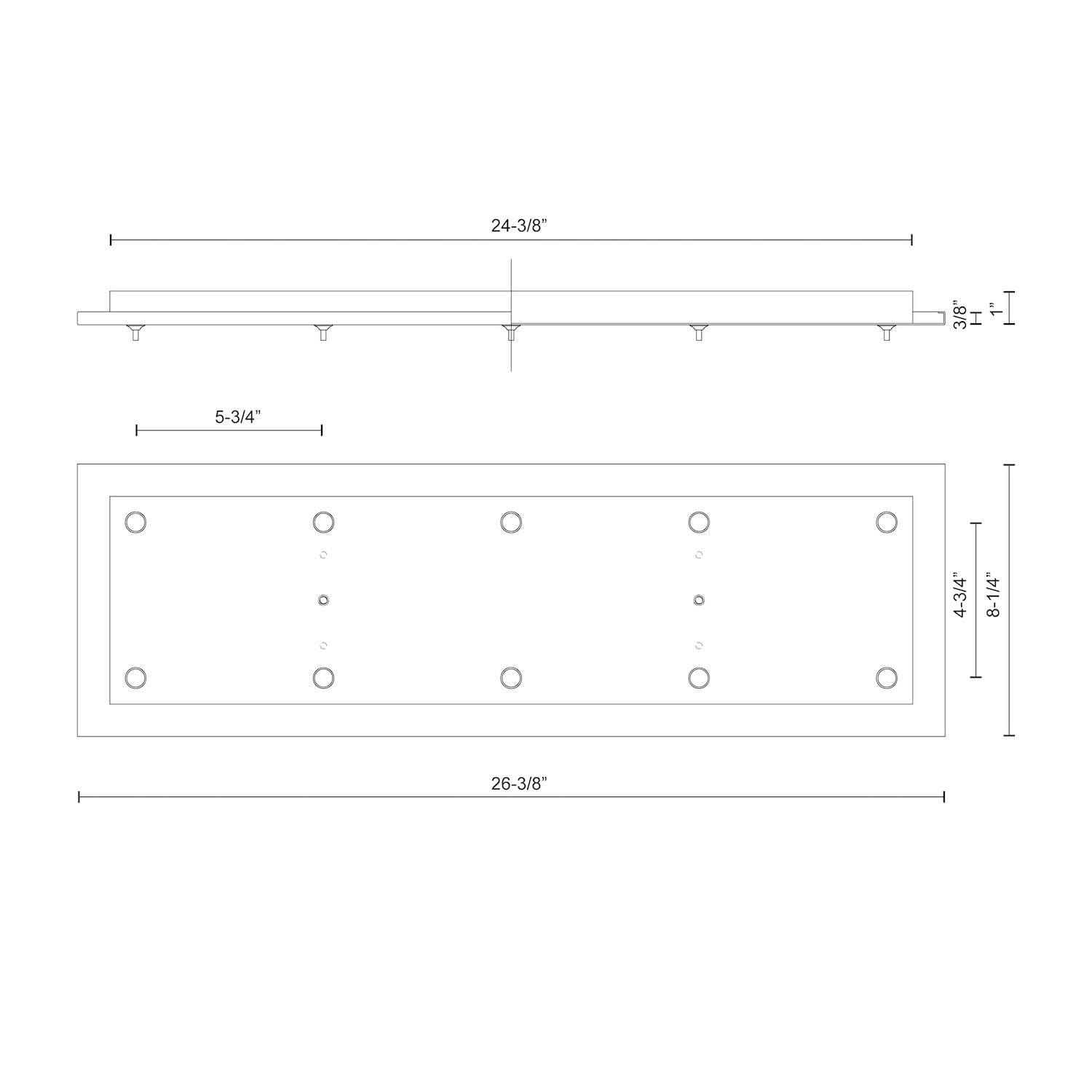 Kuzco CNP10AC-WH 10 Head Canopy SSL/SVT Wire WH-CHROME