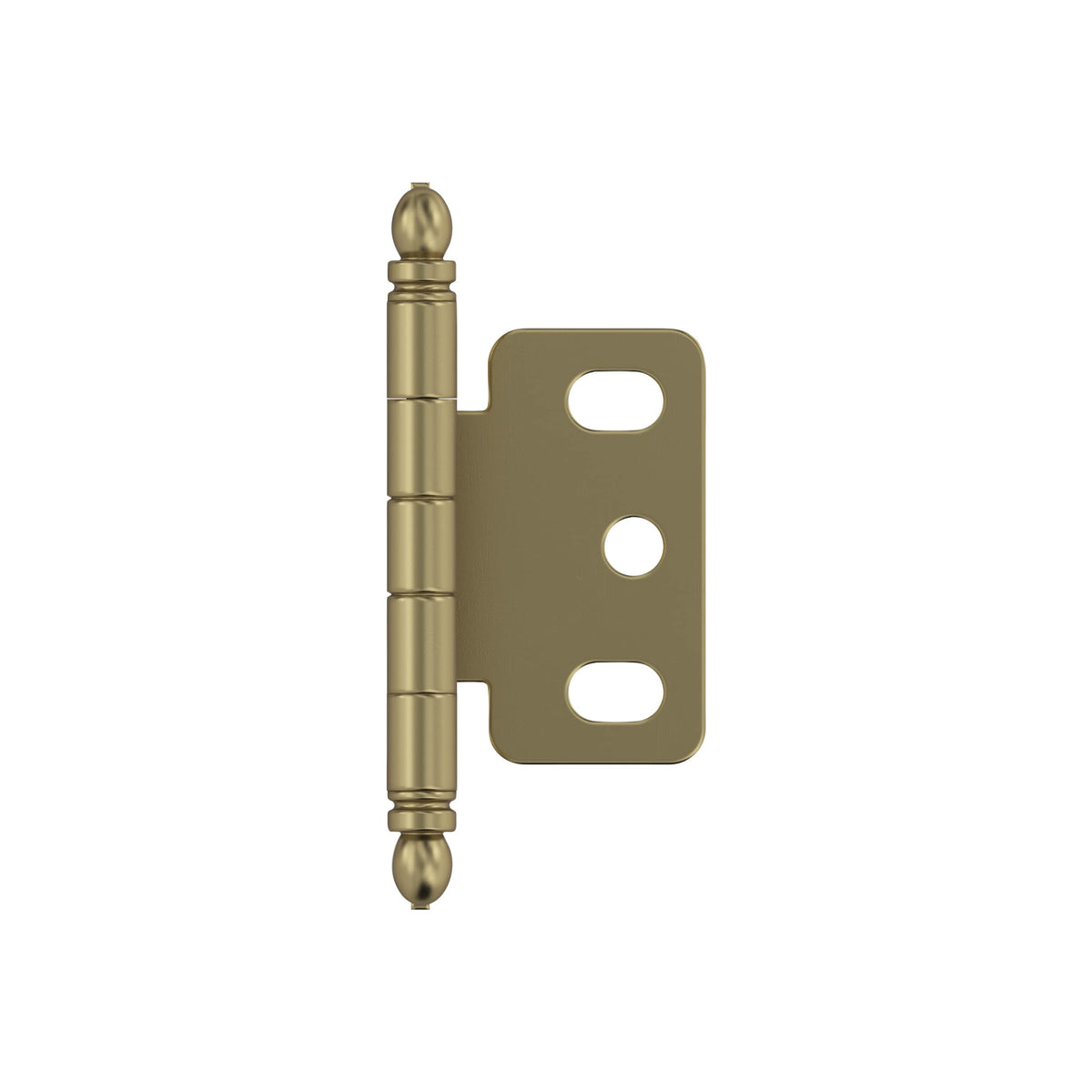 Amerock PK3180TBBBZ Cabinet Hinge 3/4 in. (19 mm) Door Thickness Full Inset Partial Wrap Ball Tip Golden Champagne Kitchen Cabinet Door Hinge Single Hinge Functional Hardware