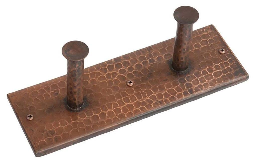 Premier Copper Products RH2 Wall Mounted Double Robe Hook, Oil Rubbed Bronze