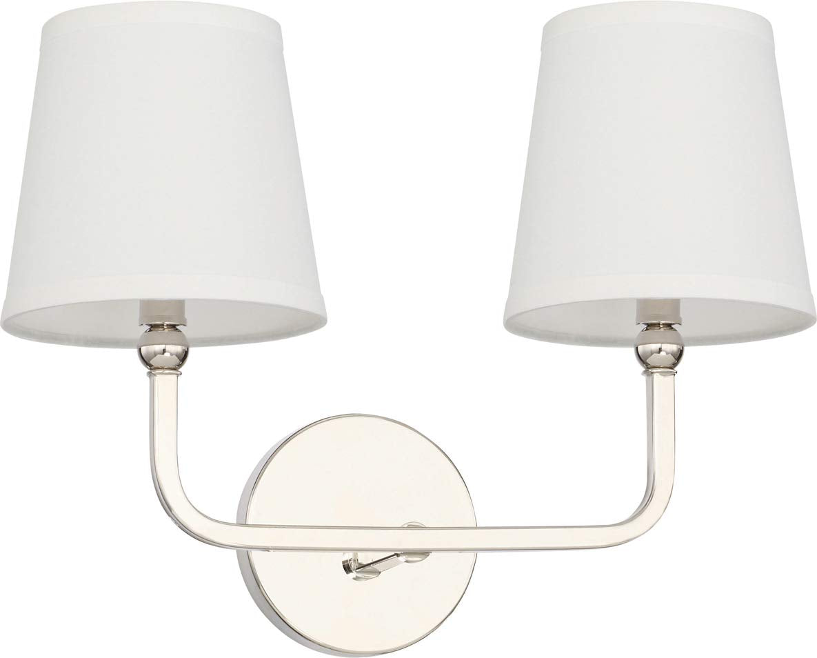 Capital Lighting 119321PN-674 Dawson 2 Light Vanity Polished Nickel