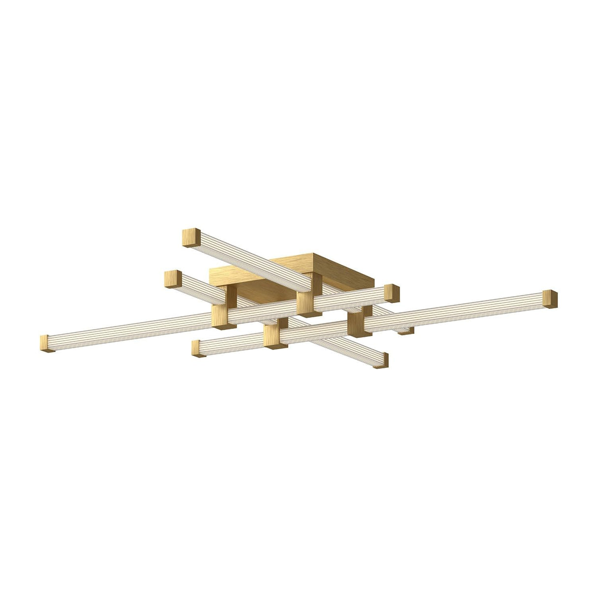 Kuzco FM23534-BG BLADE 34" FLUSH MOUNT BRUSHED GOLD 120V TRIAC/ELV LED 3000K 90CRI 29W