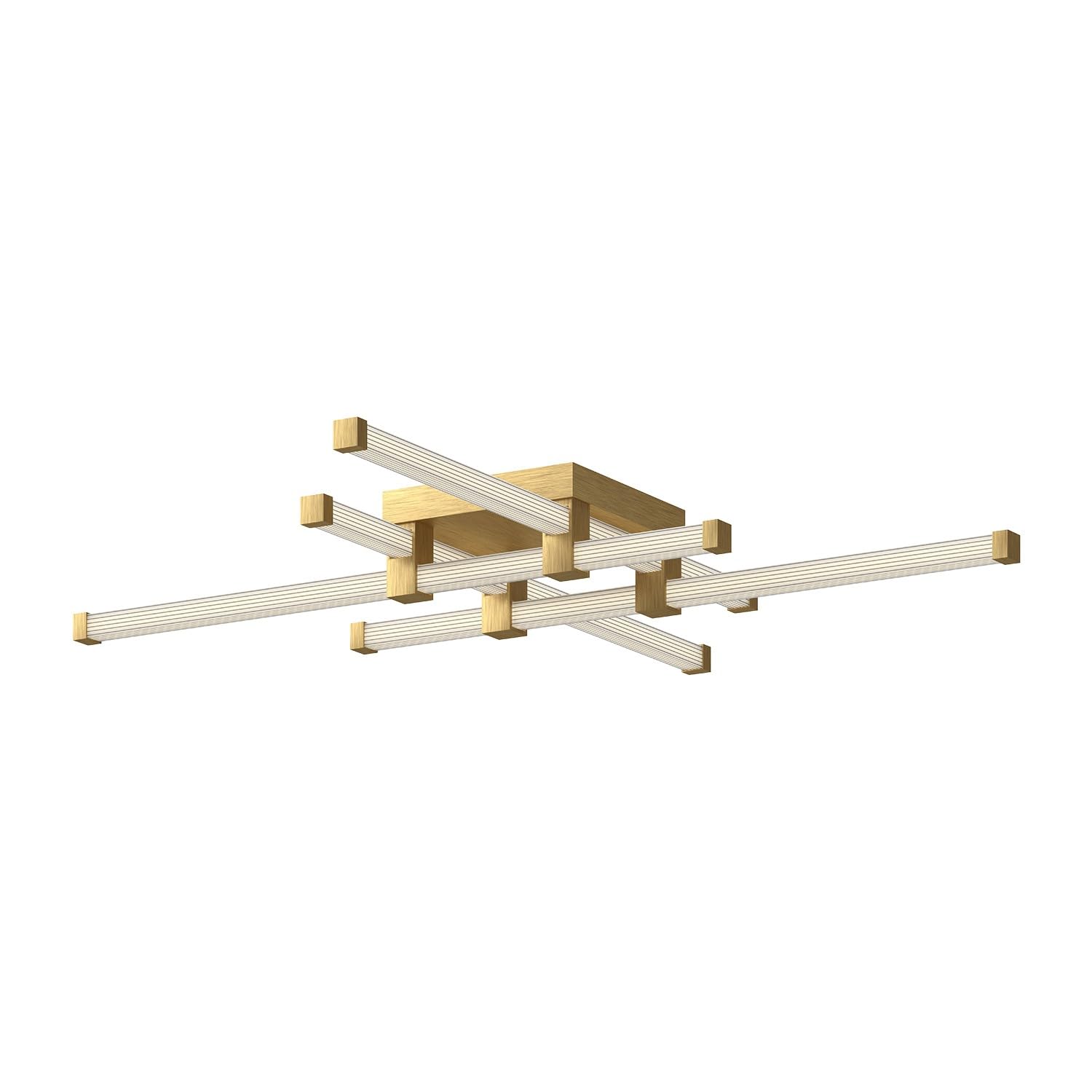 Kuzco FM23534-BG BLADE 34" FLUSH MOUNT BRUSHED GOLD 120V TRIAC/ELV LED 3000K 90CRI 29W