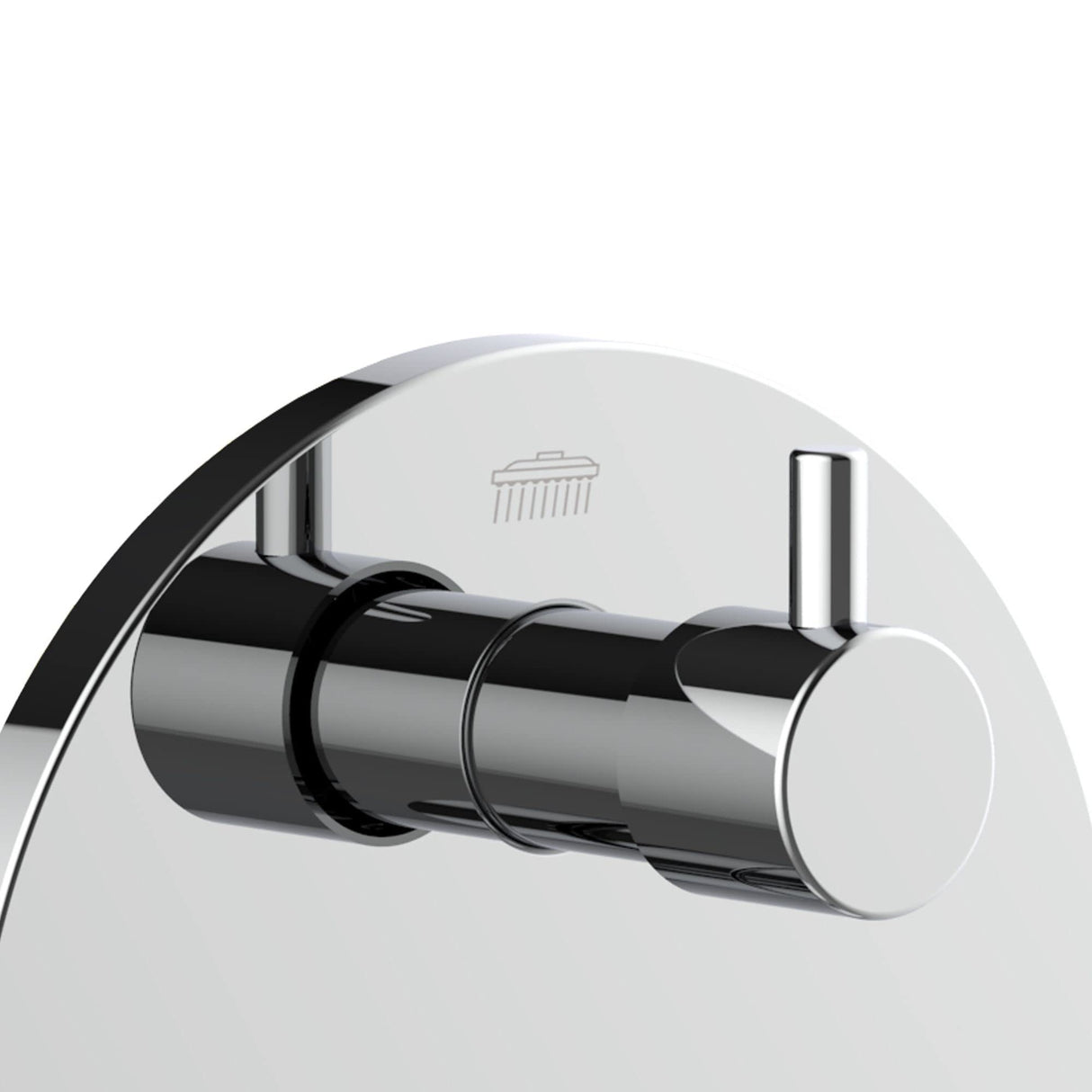 PULSE ShowerSpas 3005-RIVD-CH Two Way Tru-Temp Pressure Balance 1/2" Rough-In Valve with Chrome Trim Kit