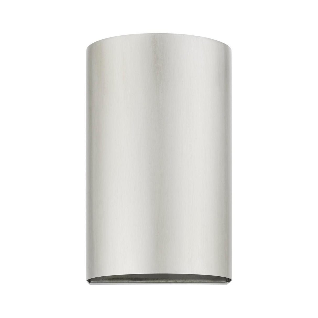 Livex Lighting 22061-91 Bond - 1 Light Small Outdoor ADA Wall Sconce in Urban Style-7 Inches Tall and 4.25 Inches Wide, Finish Color: Brushed Nickel