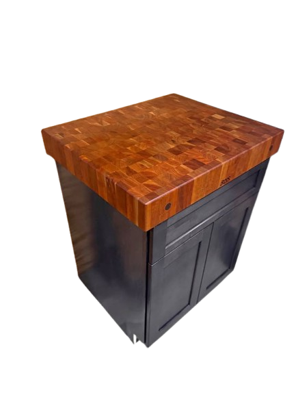 30” John Boos Cherry 4” Butcher Block with Solid Fabuwood 27” Base Cabinet w/ Draw & Roll Out