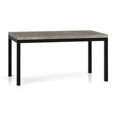Parsons Concrete Top/ Dark Steel Base 60x36 Dining Table