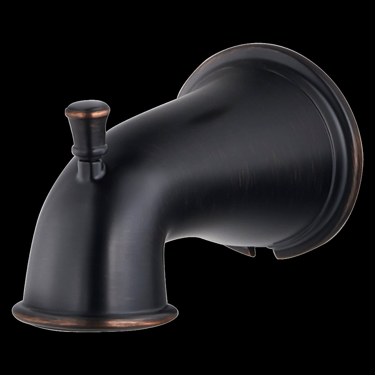 Quick Connect Tub Spout with Diverter in Tuscan Bronze