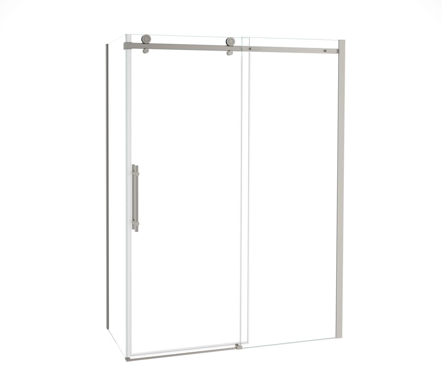 MAAX 107546-900-305-000 Odyssey SC 60" x 32" x 78" 8mm Sliding Shower Door for Corner Installation with Clear glass in Brushed Nickel