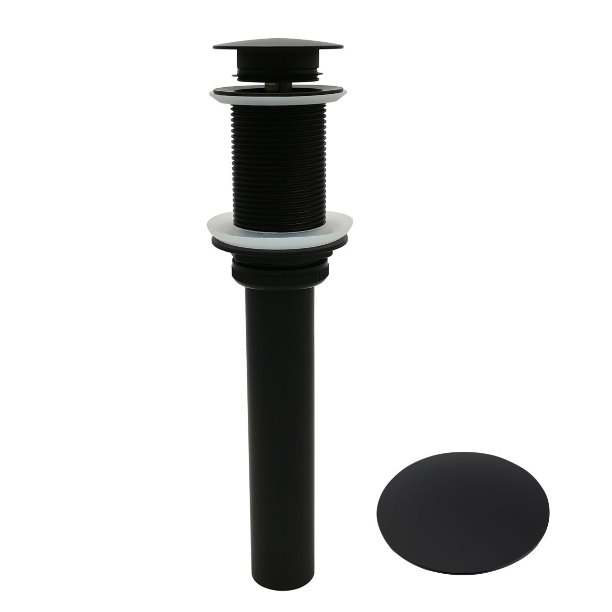 Push Pop-Up Sink Drain Without Overflow