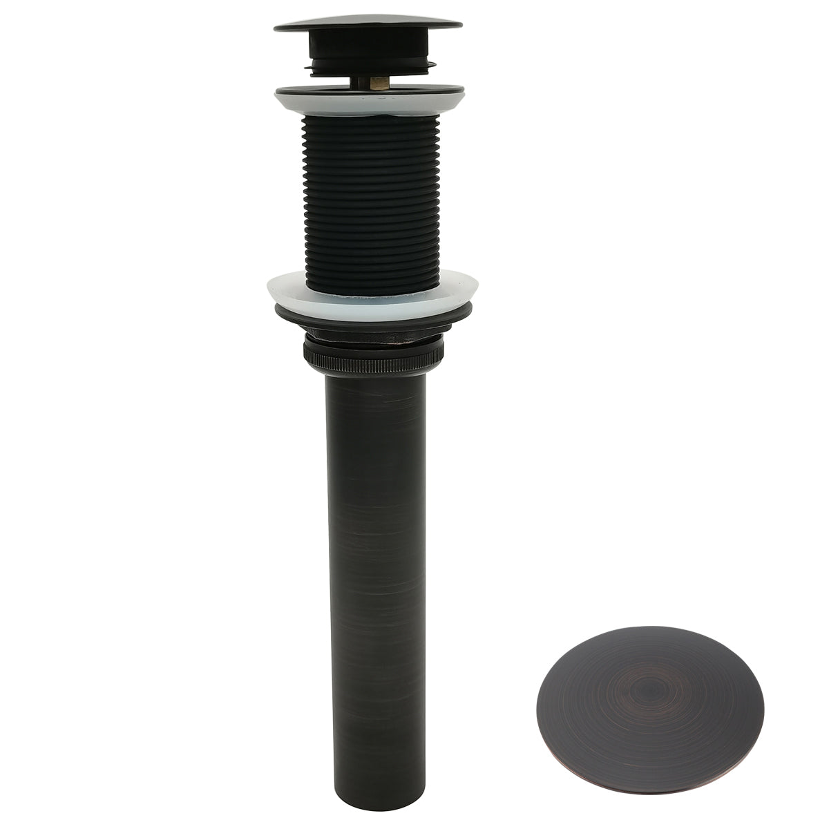 Push Pop-Up Sink Drain Without Overflow