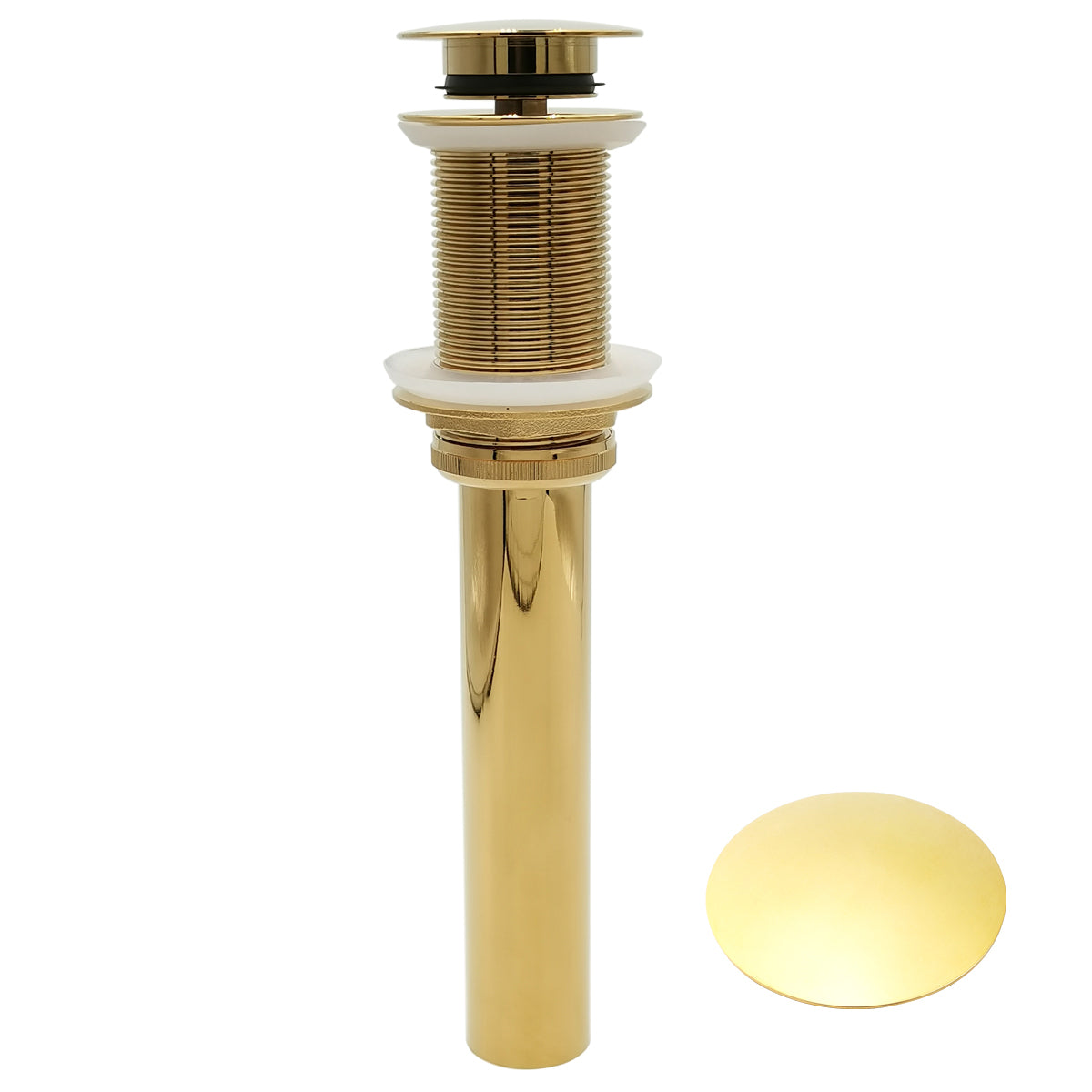 Push Pop-Up Sink Drain Without Overflow