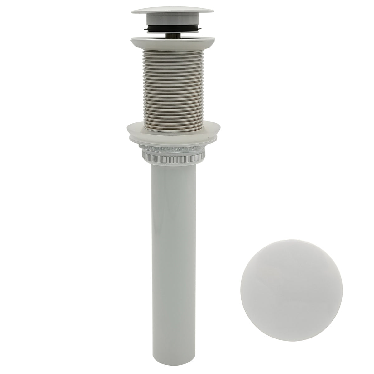 Push Pop-Up Sink Drain Without Overflow