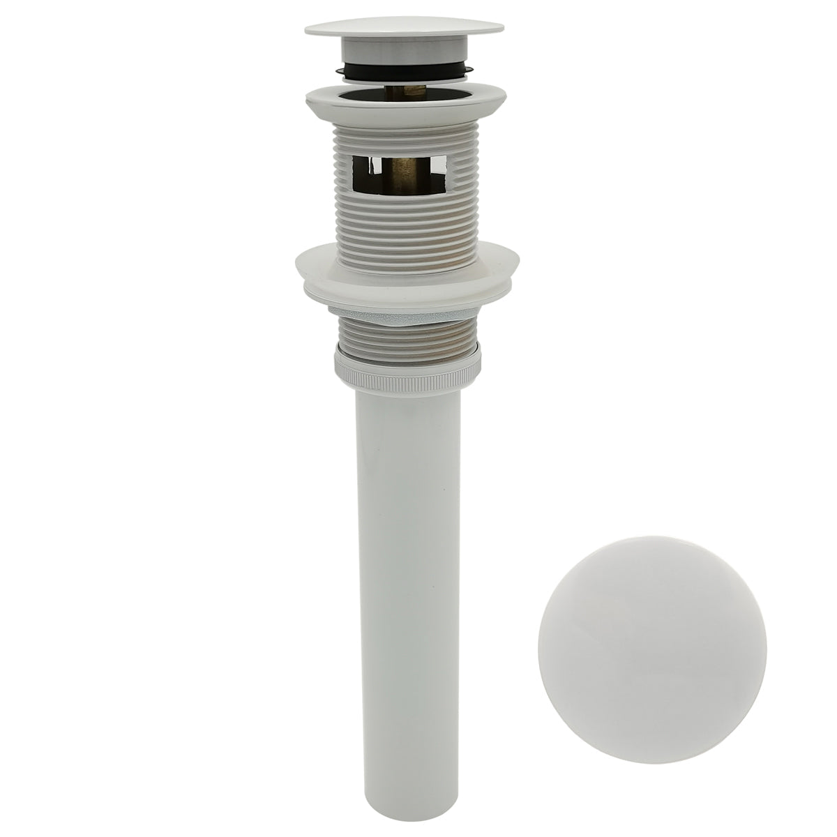 Push Pop-Up Sink Drain With Overflow