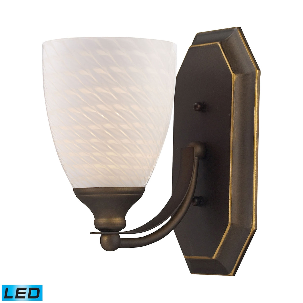 Elk 570-1B-WS-LED Mix and Match Vanity 5'' Wide 1-Light Vanity Light - Aged Bronze