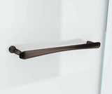 MAAX 136677-900-173-000 Reveal 71 41 ½-44 ½ x 71 ½ in. 8mm Pivot Shower Door for Alcove Installation with Clear glass in Dark Bronze