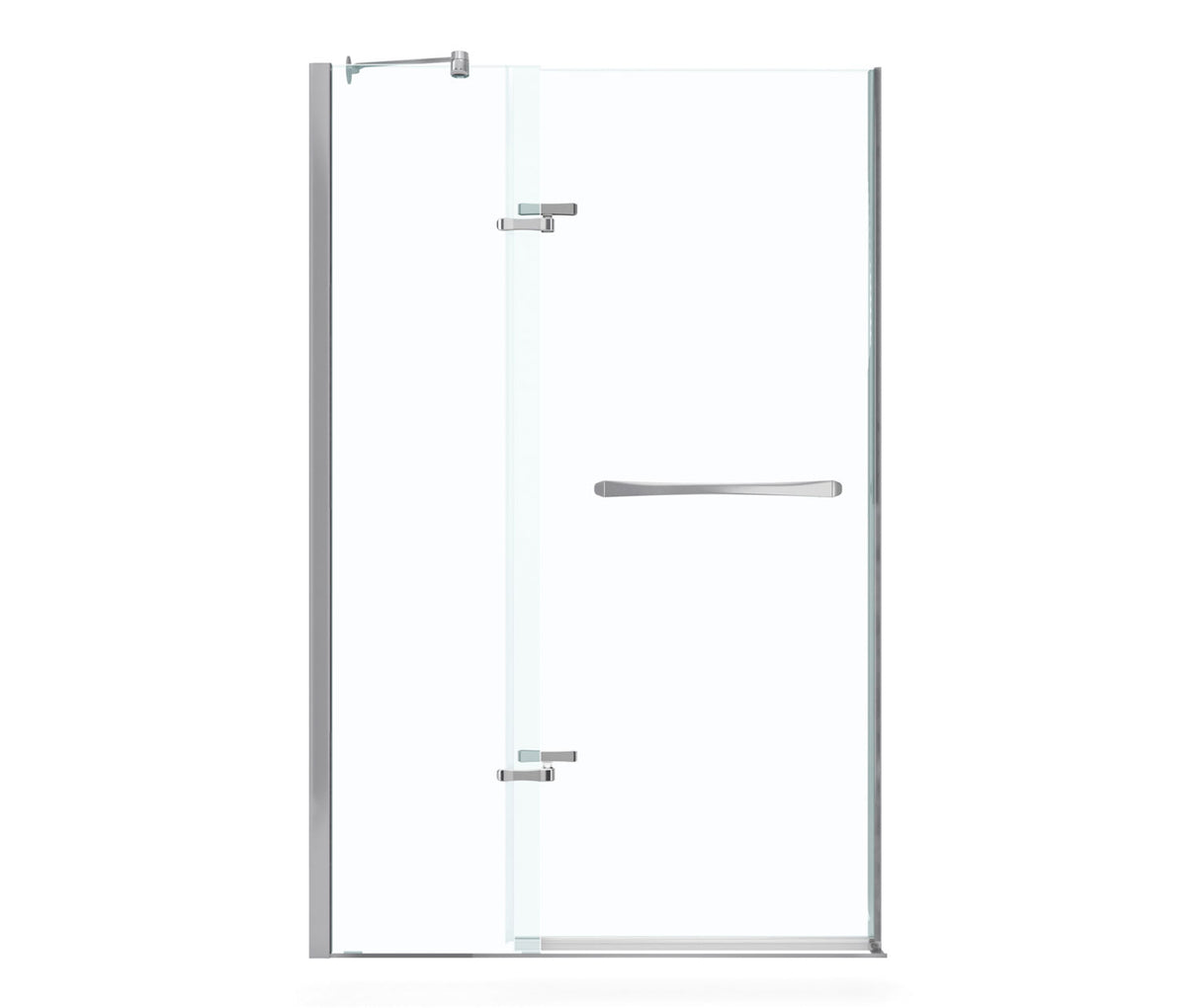 MAAX 136883-900-084-000 Reveal 71 51 ½-54 ½ x 71 ½ in. 8mm Pivot Shower Door for Alcove Installation with Clear glass in Chrome