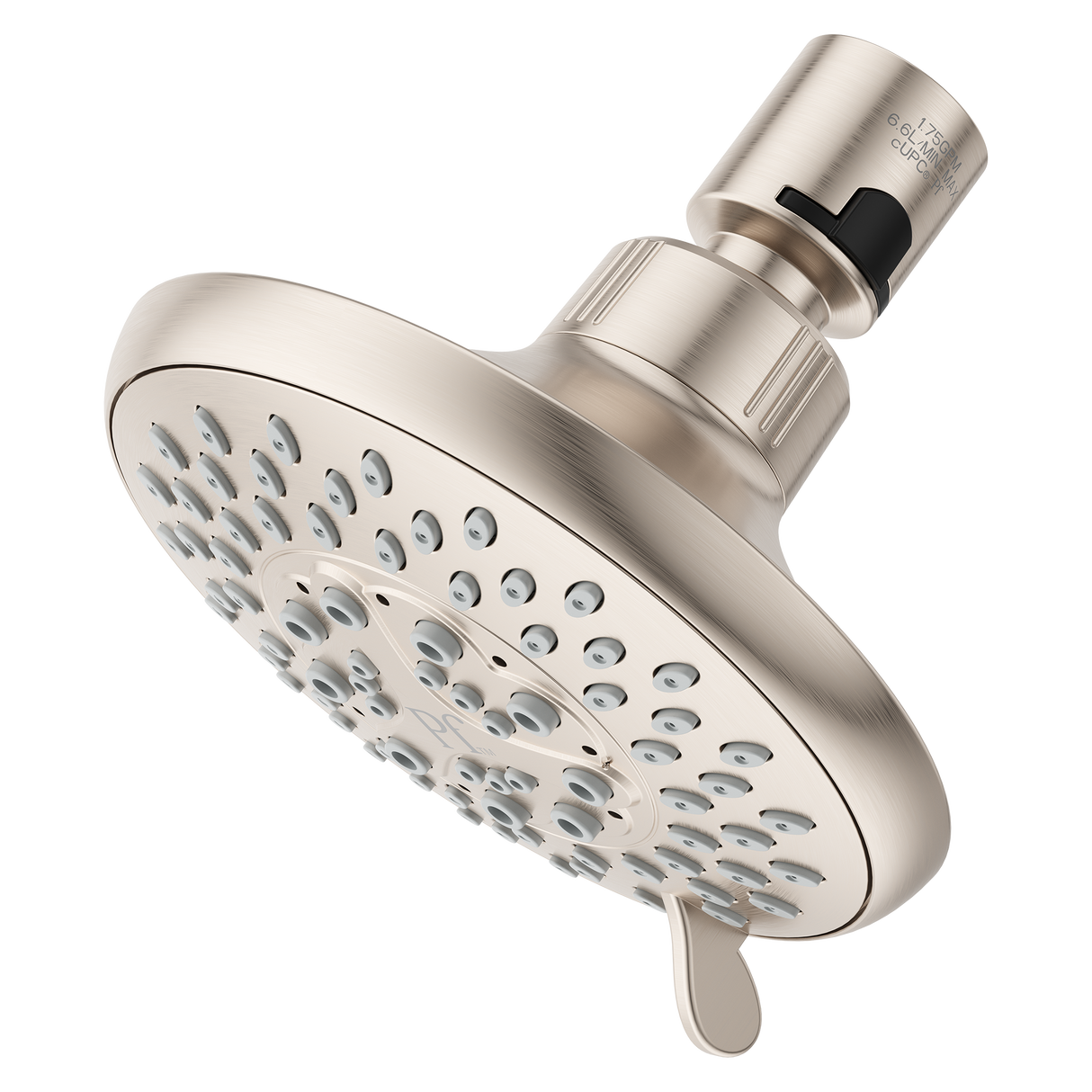Pfirst Modern 5 Function Quick Connect Showerhead in Brushed Nickel- Job Pack (12)
