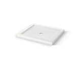 MAAX 410002-541-001-000 B3Round 4834 Acrylic Alcove Shower Base in White with Anti-slip Bottom with Center Drain