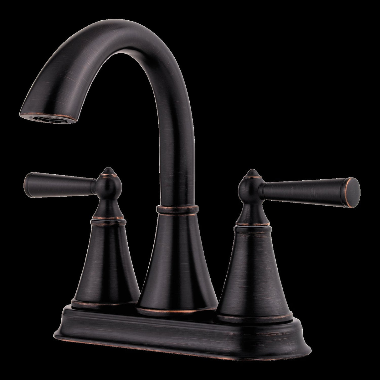 Saxton 2-Handle 4" Centerset Bathroom Faucet in Tuscan Bronze