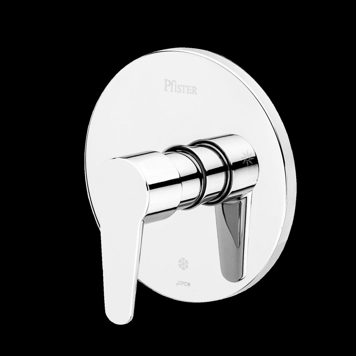 Pfirst Modern Valve, Trim Only in Polished Chrome