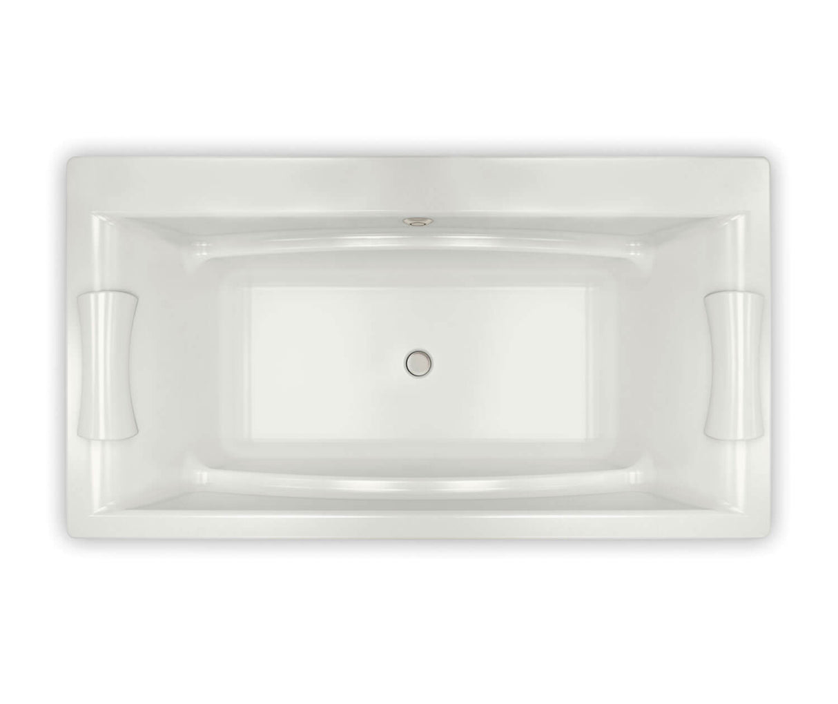 MAAX 105743-056-001-000 Optik C 66 x 36 Acrylic Drop-in Center Drain Combined Hydrofeel & Aerofeel Bathtub in White