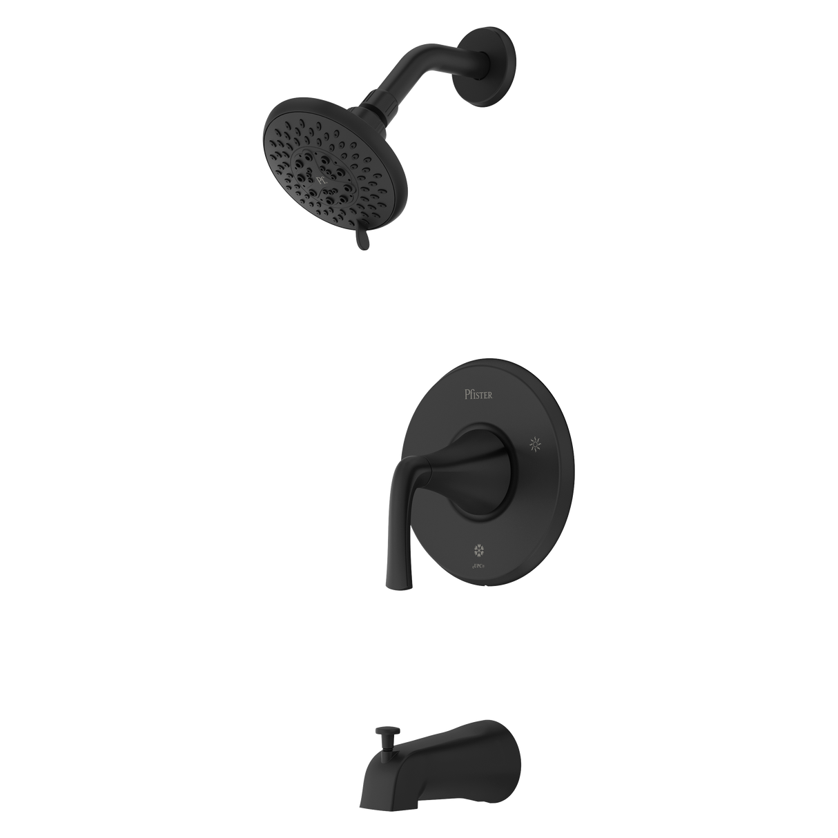 McAllen 1-Handle Tub & Shower Trim Kit in Matte Black