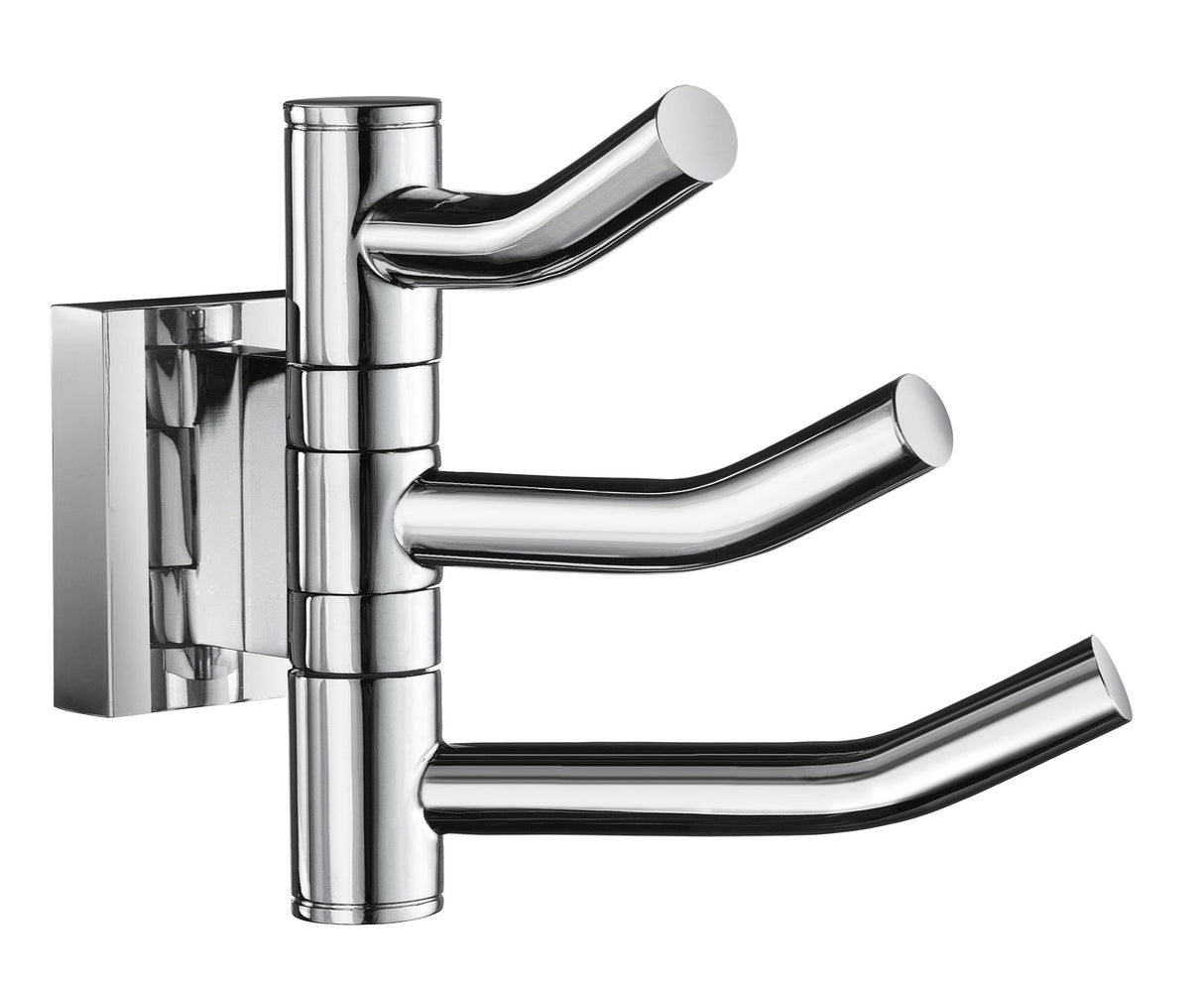 Smedbo House Triple Hook Swing arm in Polished Chrome