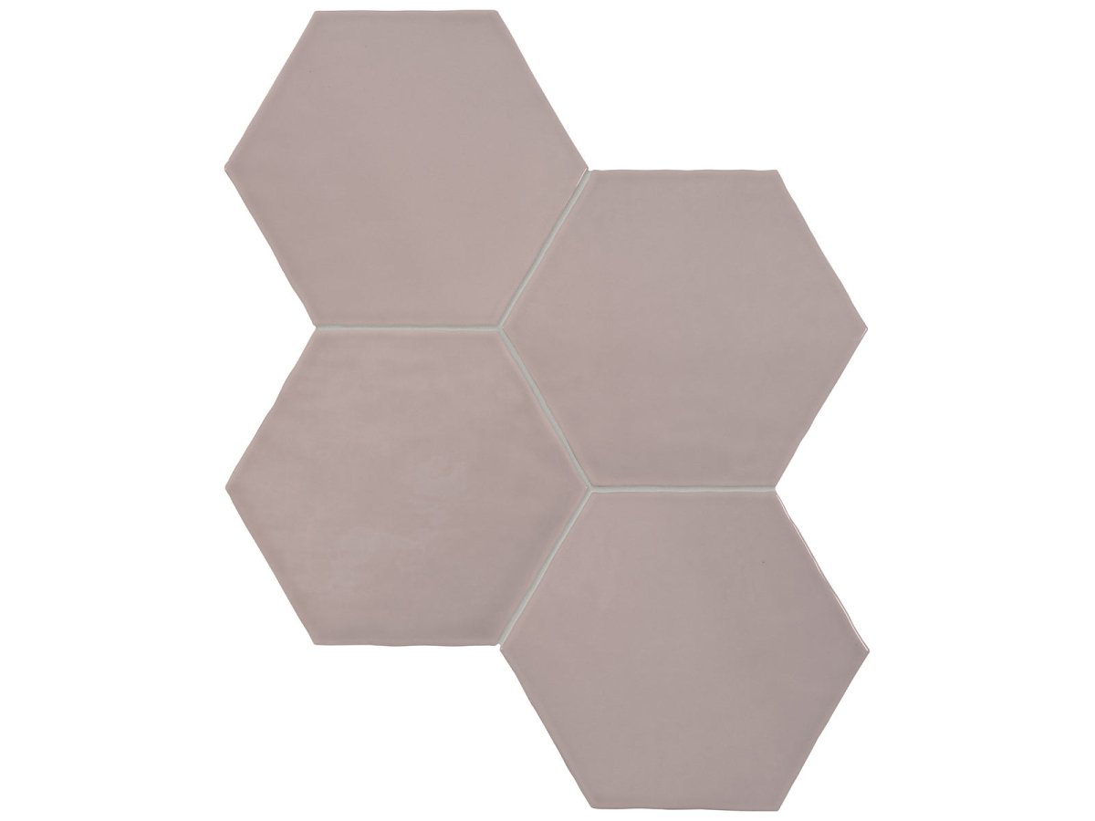 Anatolia Tile 6" Hex Teramoda Petal Glossy 4000-0262-0 Petal Hexagon - premium natural stone mosaic tile from Anatolia Tile, available at PoshHaus showroom in Keene, NH