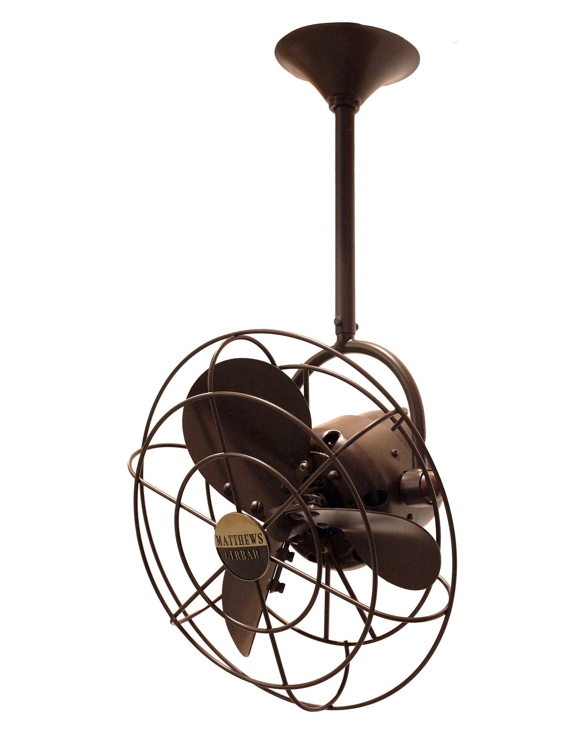 Matthews Fan BD-BZZT-MTL Bianca Direcional ceiling fan in Bronzette finish with metal blades.