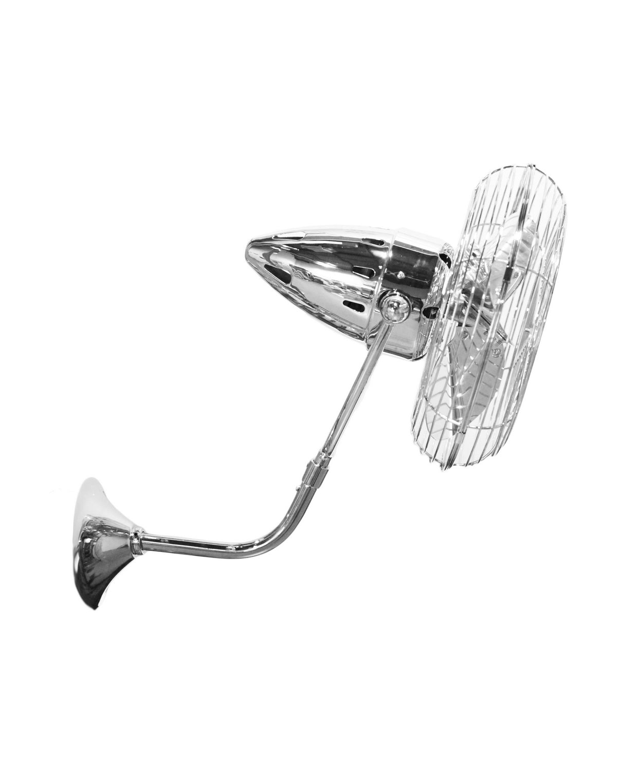 Matthews Fan BP-CR-MTL Bruna Parede wall fan in Polished Chrome finish.