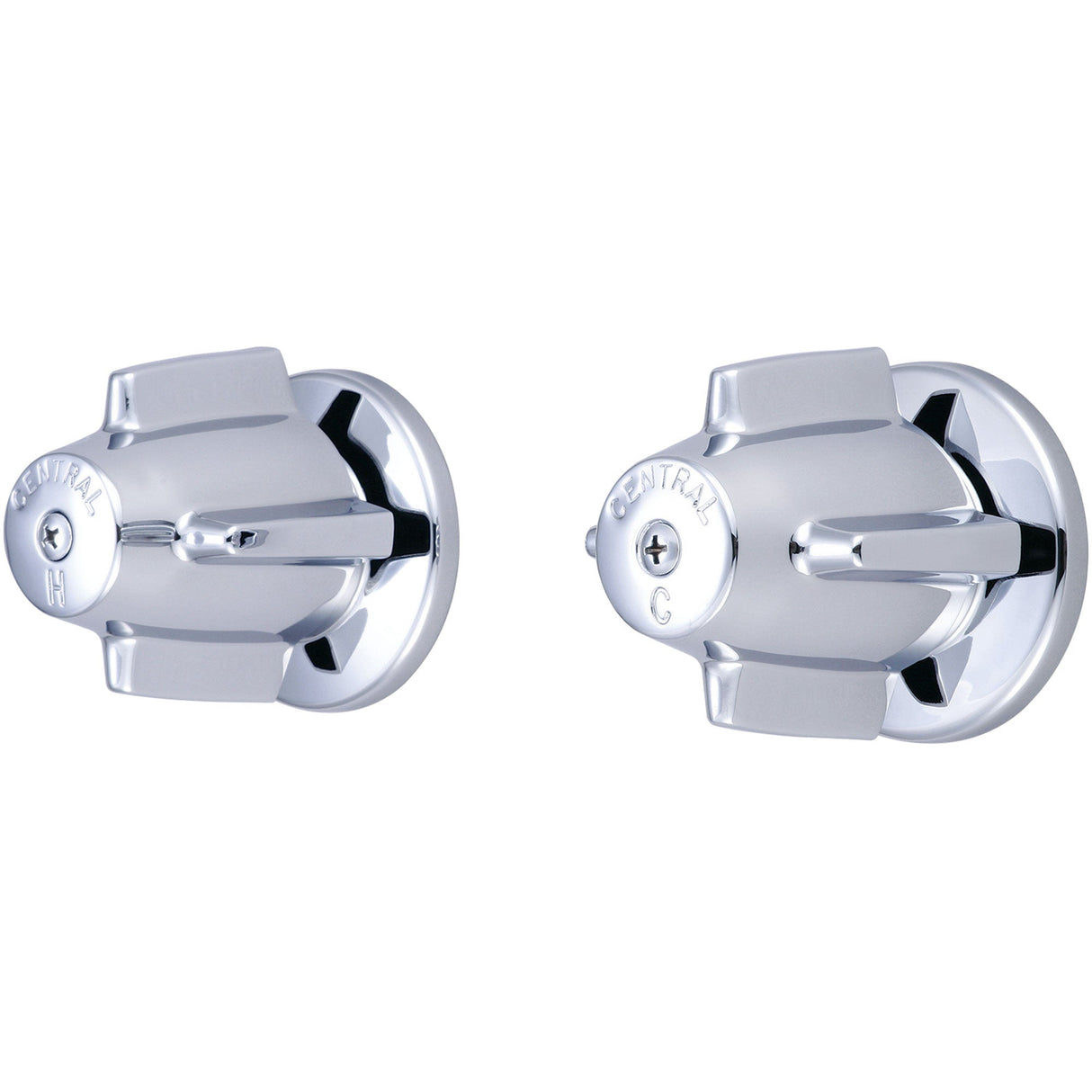 Central Brass 6056 Two Handle Valve Set in Polished Chrome