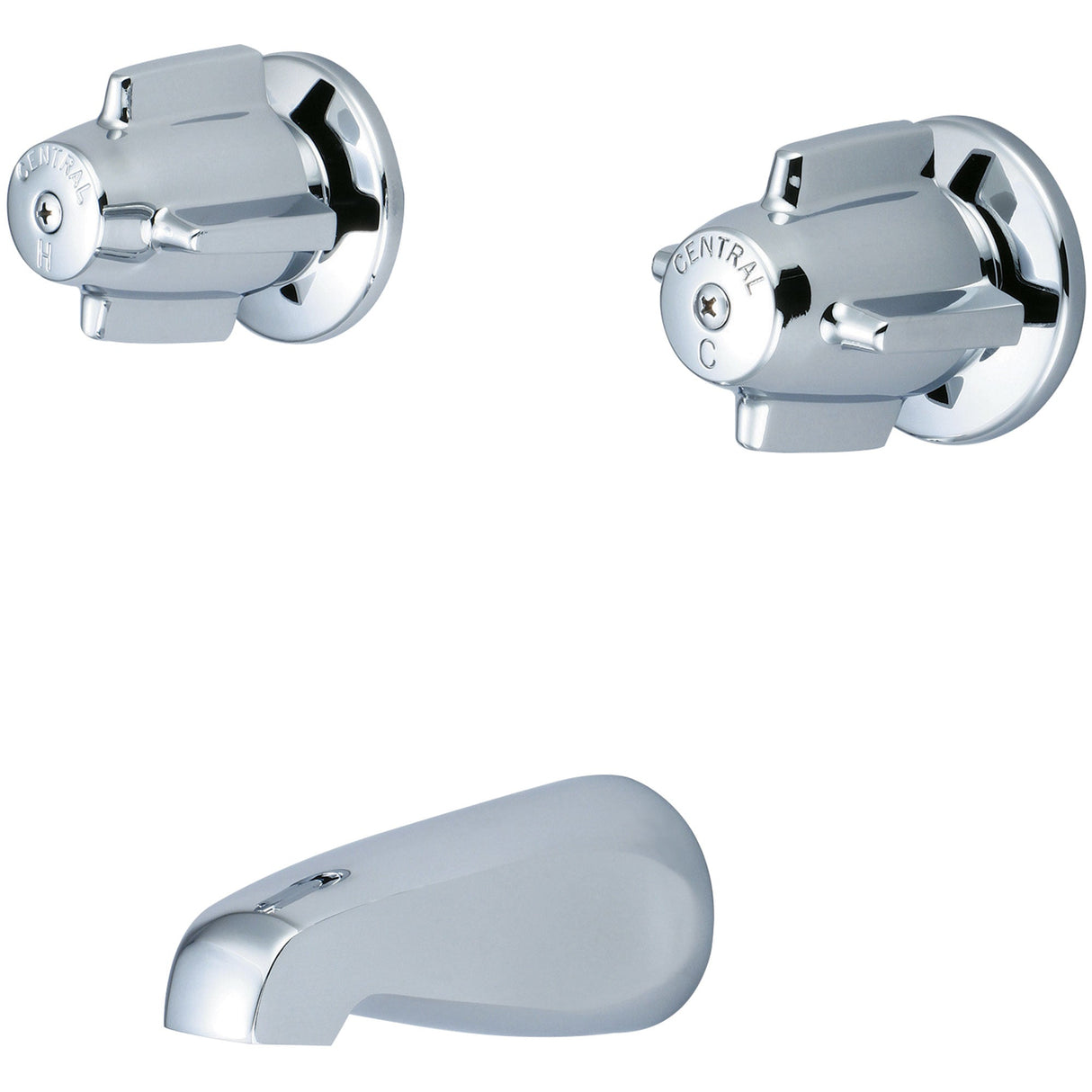 Central Brass 6086-Z Two Handle Tub Set in Polished Chrome