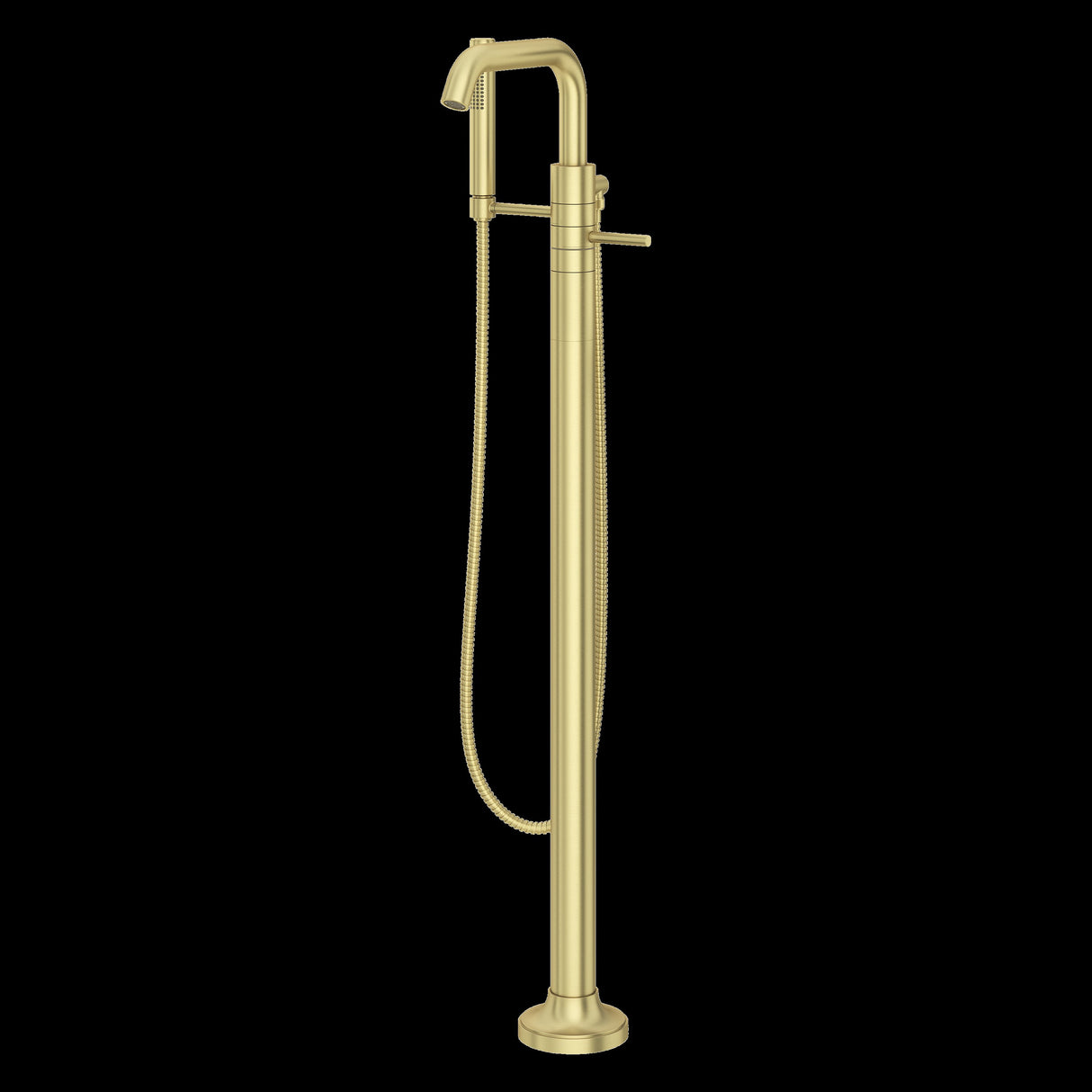 Tenet Tub Filler with Handshower in Brushed Gold