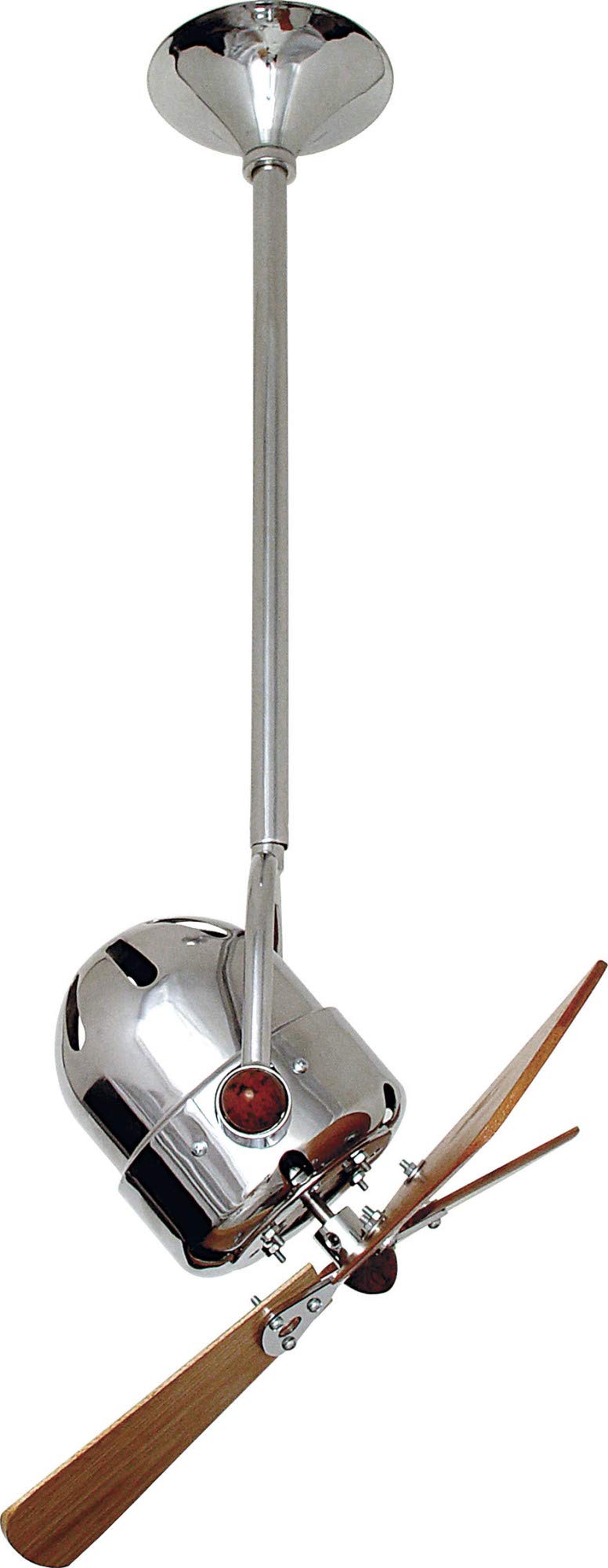 Matthews Fan BD-RED-WD Bianca Direcional ceiling fan in Rubi (Red) finish with solid sustainable mahogany wood blades.
