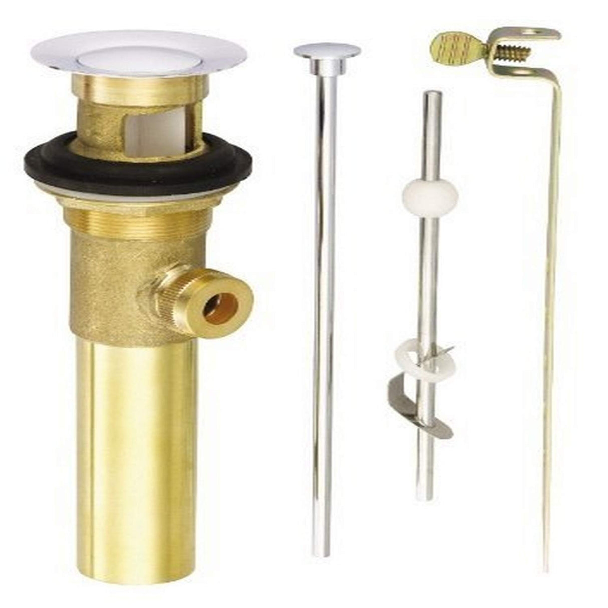 Gerber D495002 Chrome 1 1/4" Metal Pop-up Drain Assembly With Lift Rod