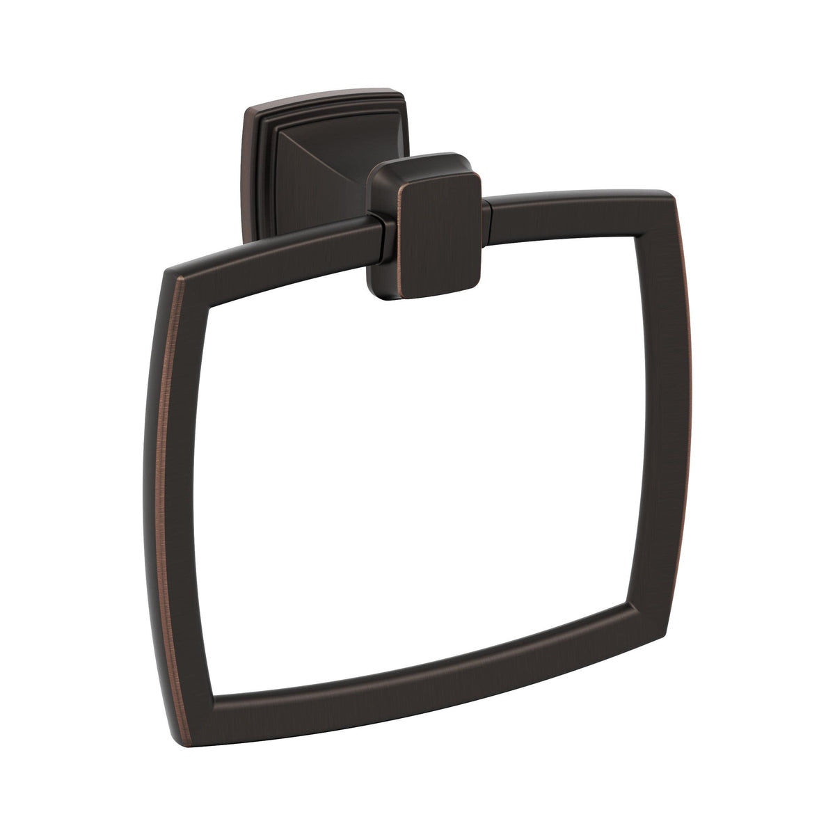 Amerock BH36032ORB Oil Rubbed Bronze Towel Ring 6-13/16 in (173 mm) Length Towel Holder Revitalize Hand Towel Holder for Bathroom Wall Small Kitchen Towel Holder Bath Accessories