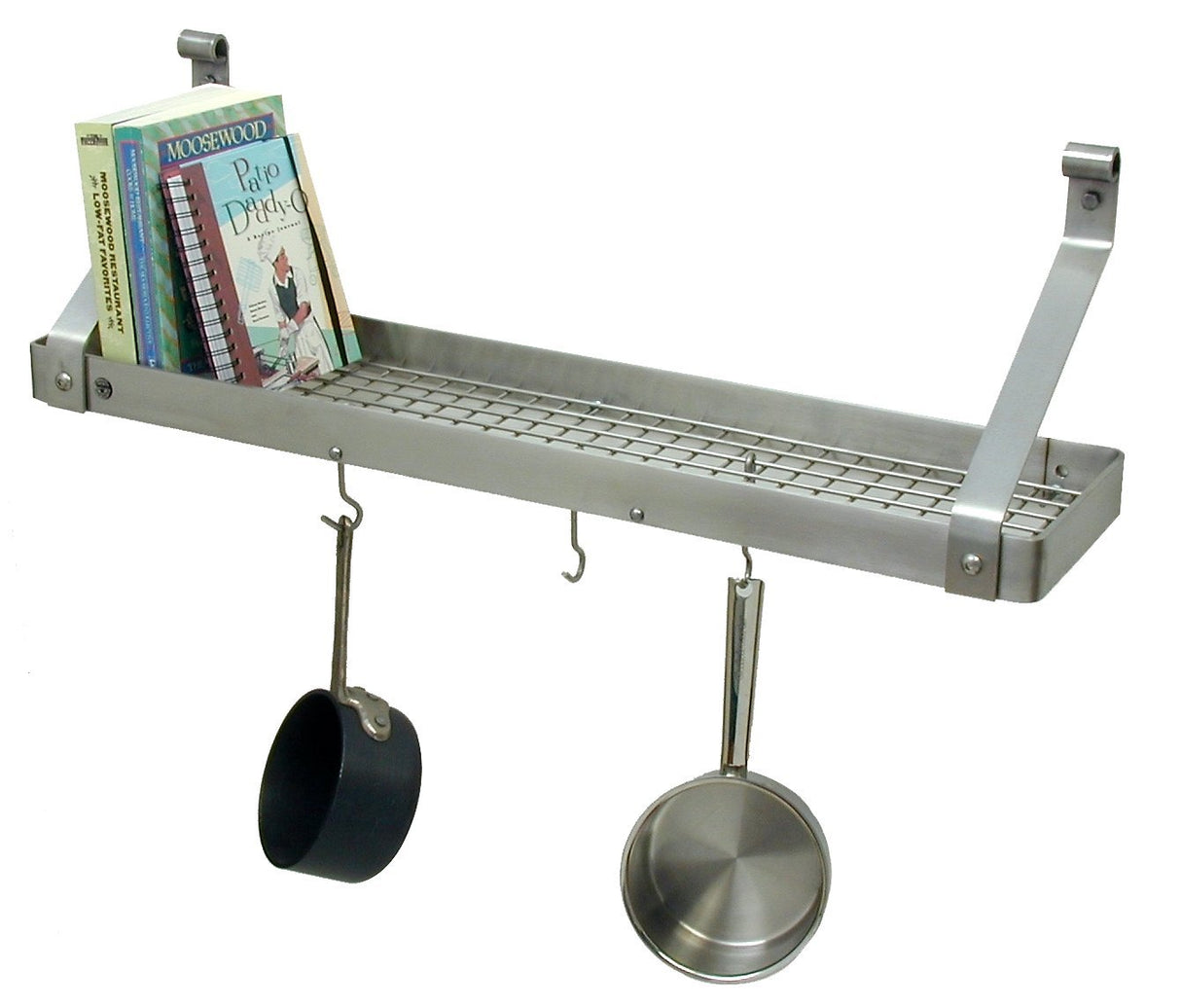 Enclume PR8B SS 36" Bookshelf Rack w/ 12 Hooks SS