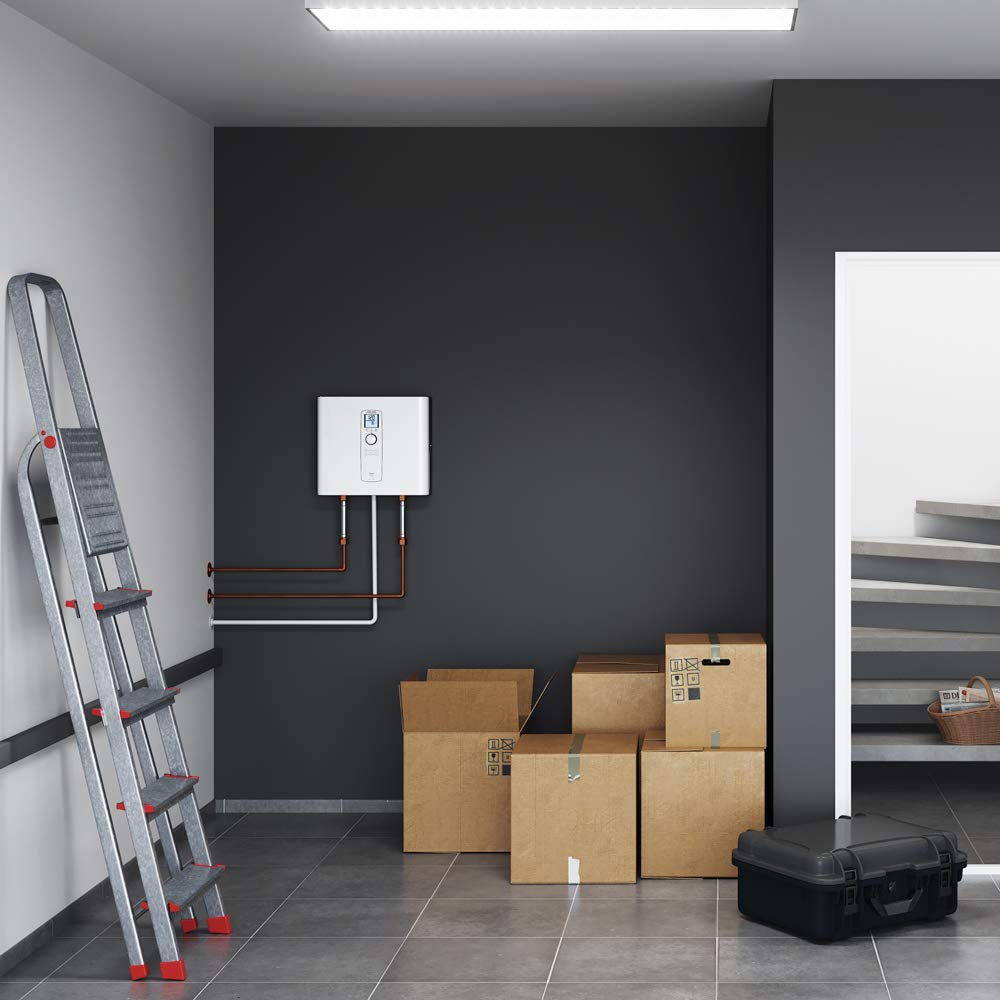 Stiebel Eltron Tankless Heater - Tempra 12 Plus - Electric, On Demand Hot Water, Eco, White