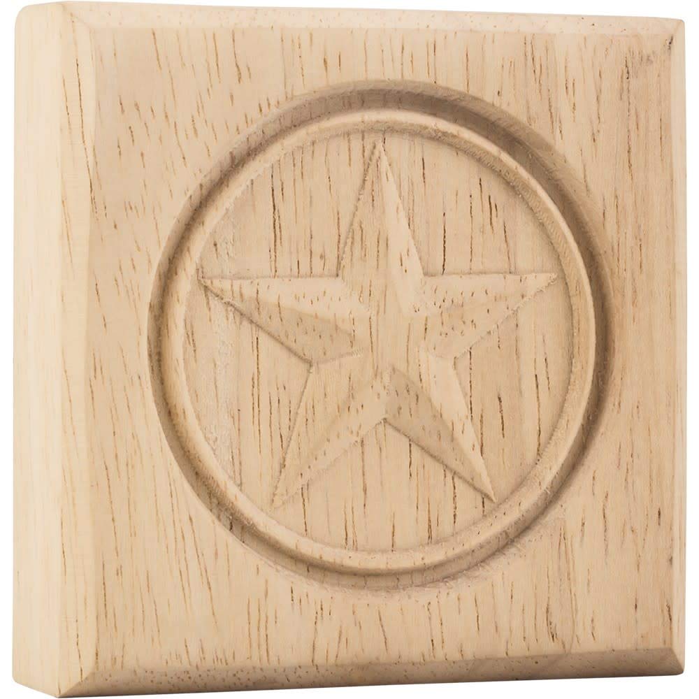 Hardware Resources SROS1MP 3" W x 7/8" D x 3" H Maple Star Rosette