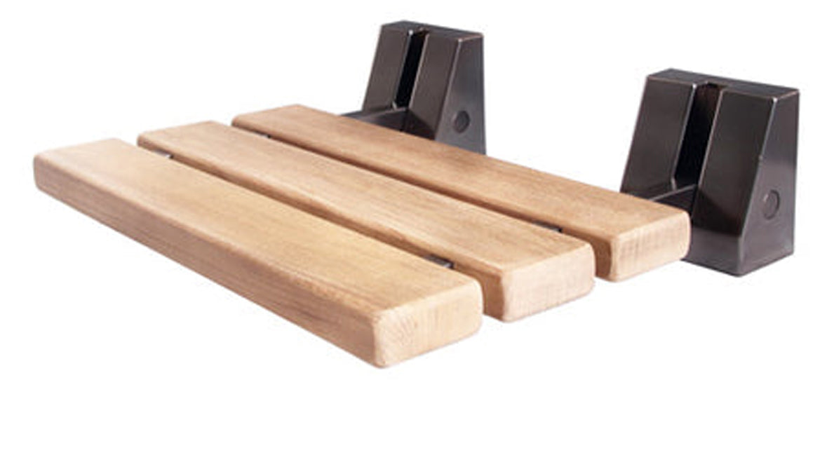 16" Wall Mounted Teak Shower Seat