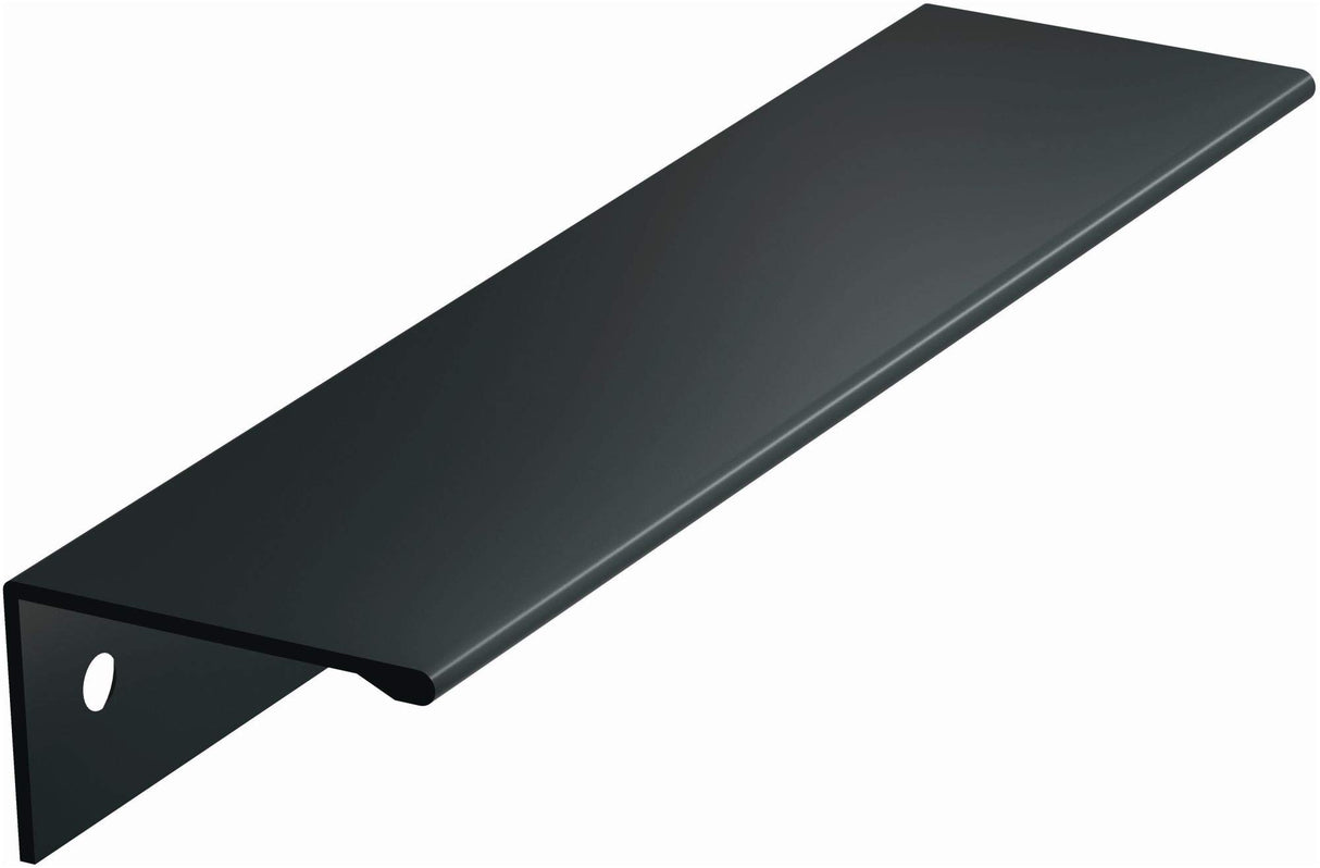 Amerock Cabinet Pull Matte Black 5-1/16 inch (128 mm) Center to Center Edge Pull 1 Pack Drawer Pull Drawer Handle Cabinet Hardware