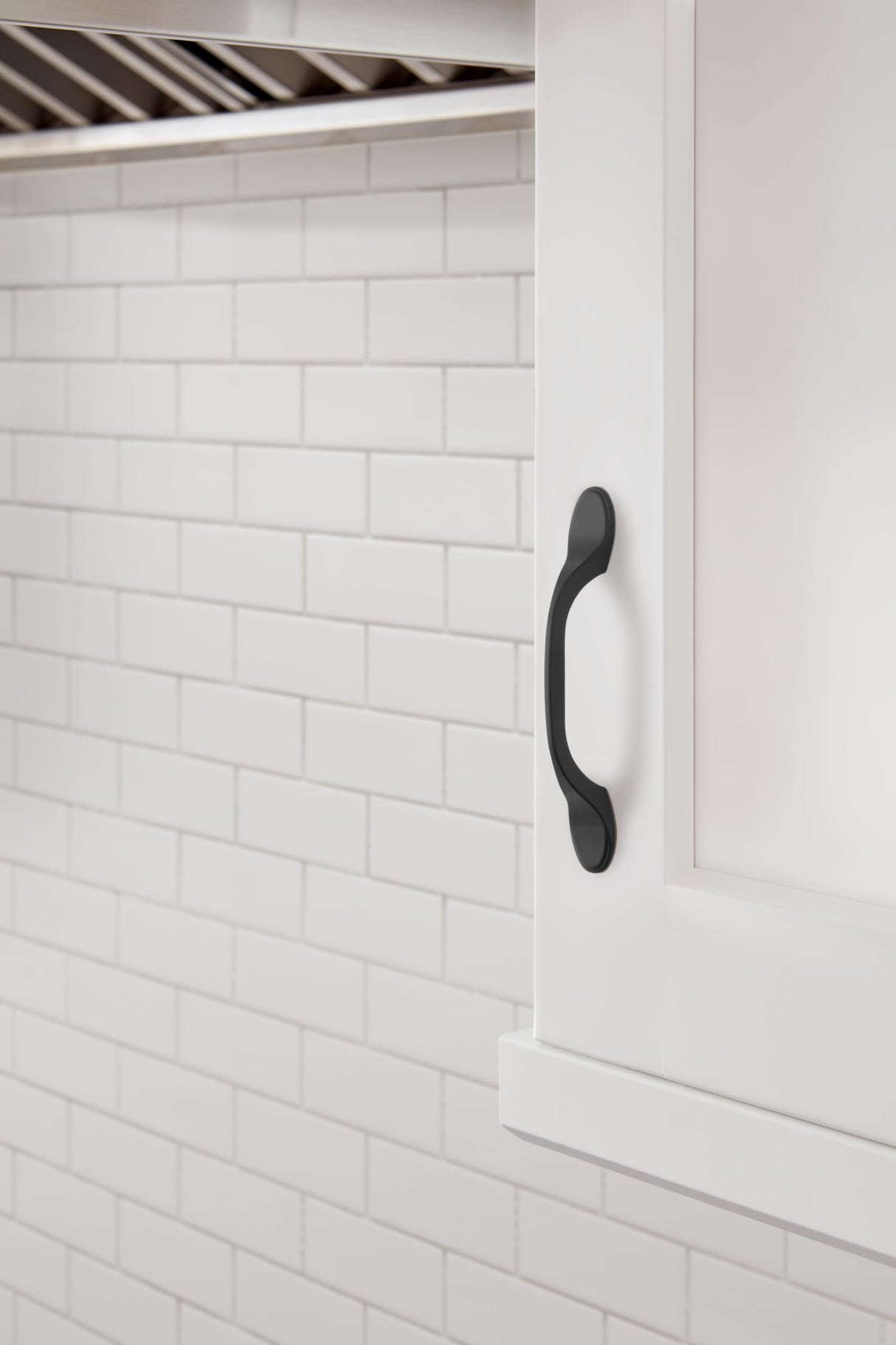 Amerock Cabinet Pull Matte Black 3 inch (76 mm) Center-to-Center Ravino 1 Pack Drawer Pull Drawer Handle Cabinet Hardware